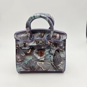 Floral Purple and Blue Mini bag